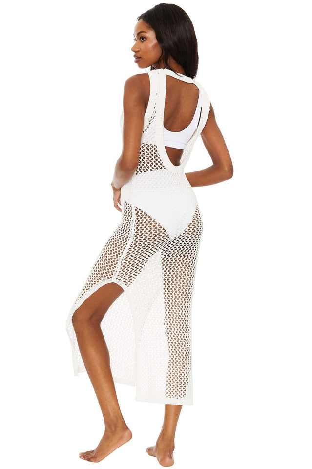 All-Matching Crochet Knit Beach Midi Dress