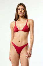 Red Triangle Bikini Sets