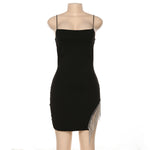 Chic Tassel Trim Bodycon Dress