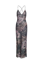 Butterfly Backless Midi Dress