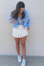 Sunshine Tiered Mini Skirt