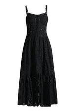 Crochet Lace Slip Maxi Dress