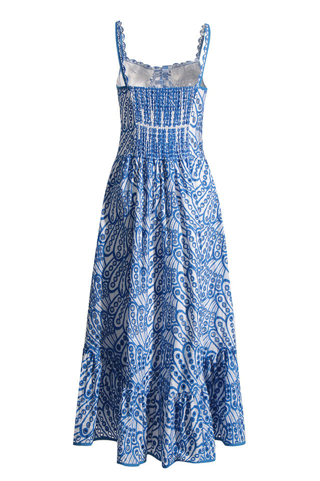 Crochet Lace Slip Maxi Dress