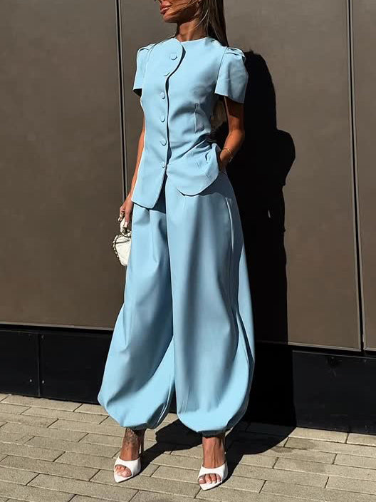 Elegant Vest and Pants Two-Piece Suit Set