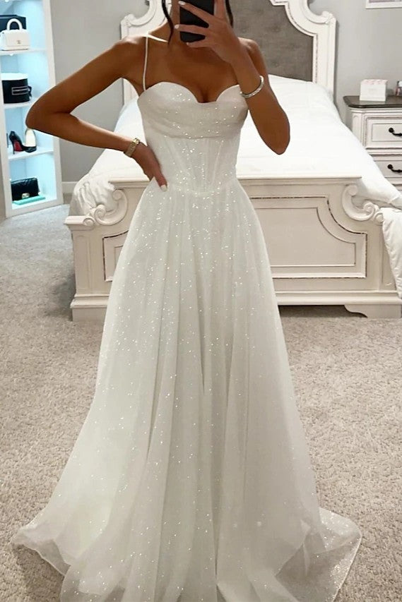 Elegant Sequined Bustier Maxi Dress