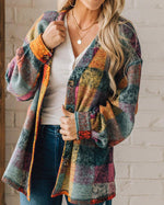 Multicolor Plaid Print Jacket