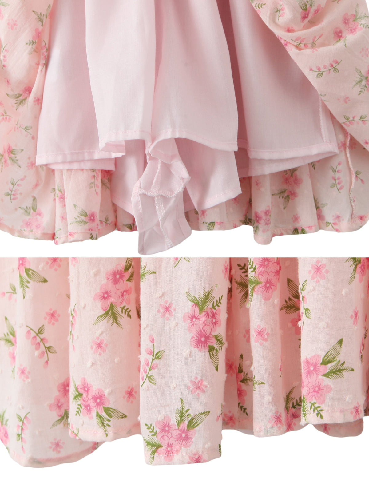 Pink Floral Sleeveless Mini Dress