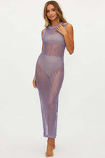 All-Matching Crochet Knit Beach Midi Dress