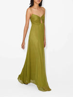 Olive Green Slip Maxi Dress