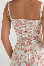 Solid Bustier Slip Midi Sundress