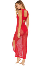 All-Matching Crochet Knit Beach Midi Dress