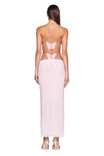 Butterfly Backless Midi Dress