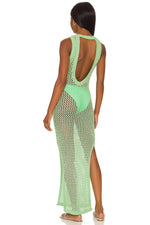 All-Matching Crochet Knit Beach Midi Dress