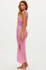 All-Matching Crochet Knit Beach Midi Dress