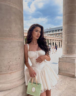 White Sleeveless Mini Dress