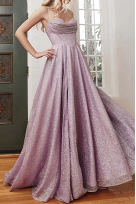 Elegant Sequined Bustier Maxi Dress