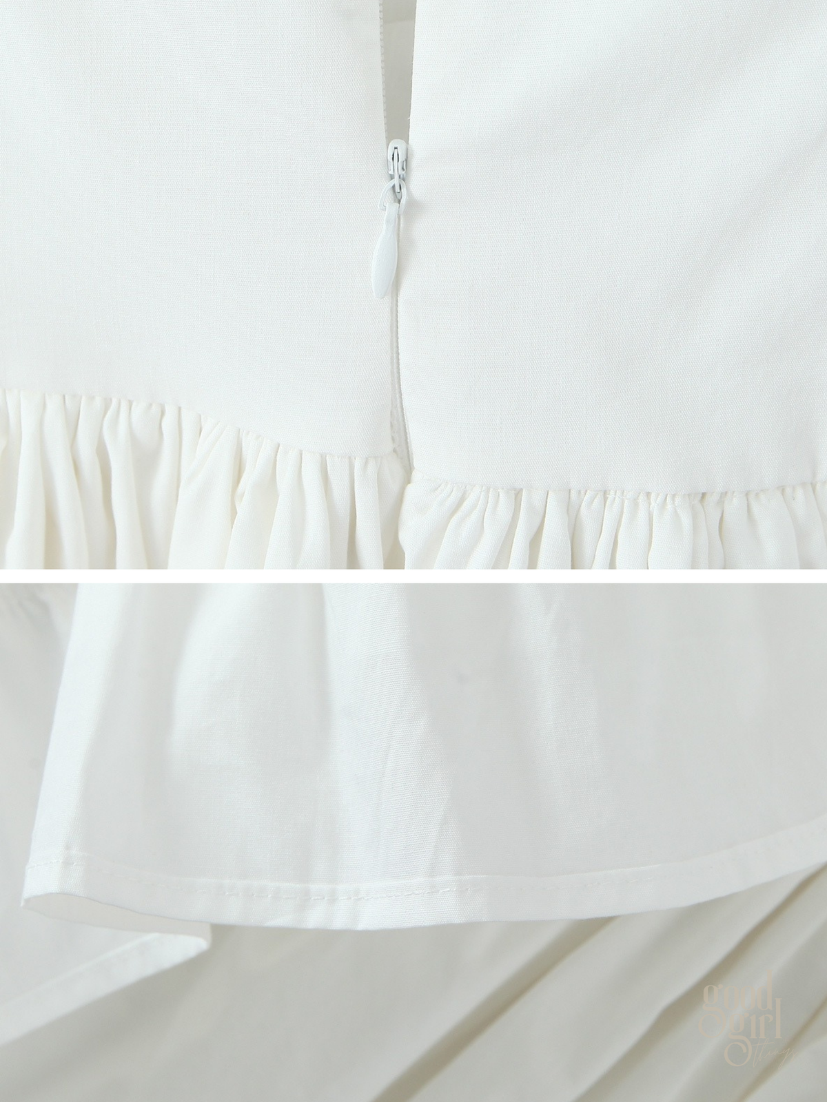 White Sleeveless Layered Mini Dress