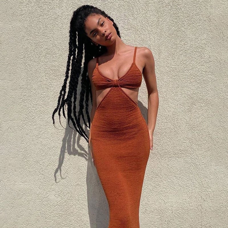 Chic Cutout Bodycon Knitted Dress