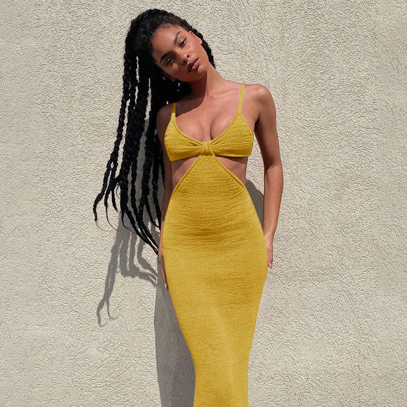 Chic Cutout Bodycon Knitted Dress