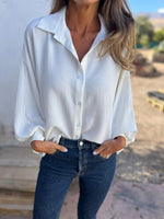 Solid Color Bat Sleeve shirt