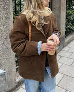 Glam Faux Suede Jacket