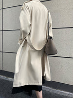 Double-Breasted Mid-Length Trench Coat