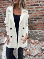 Casual Cable-Knit Sleeves Cardigan Knitted Jacket