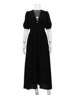 Elegant White Button Down Midi Dress