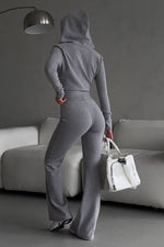 Homebody Club Slim-fit Hooded Two Piece Set