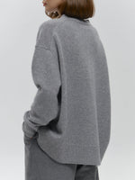 Basic Solid Pullover Knit Sweater