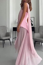White Strapless Tube Semi-Sheer Midi Dress