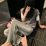 Fall Striped Knitted Casual Pants