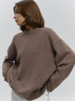 Basic Solid Pullover Knit Sweater