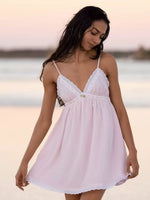 Baby Pink Slip Mini Dress