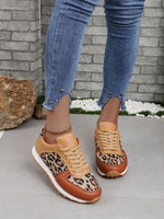 Comfortable Leopard Print Casual Sneakers