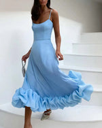Chic Spaghetti Strap Midi Dress