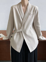Sleek Side-Tie Blazer