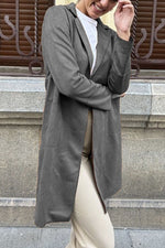 Casual Suede Trench Coat
