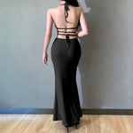 Elegant Bandage Bodycon Knitted Midi Dress
