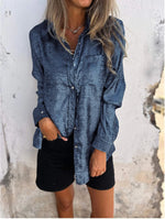 Chic Metallic Button Down Shirt