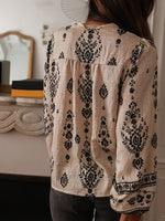 Vintage Floral Print Button Down Shirt