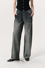 Light Blue Side-Striped Denim Jeans