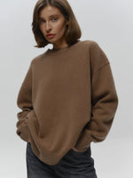 Basic Solid Pullover Knit Sweater