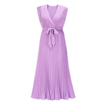 Sweet Ruffle Sleeve Chiffon Midi Dress