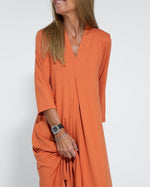 Casual Three-quarter Sleeve Sit Dress