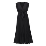 Sweet Ruffle Sleeve Chiffon Midi Dress