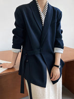 Sleek Side-Tie Blazer