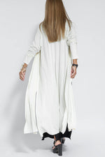 Casual Sleeveless Midi Dress and Long Cardigan Two-Piece Suit