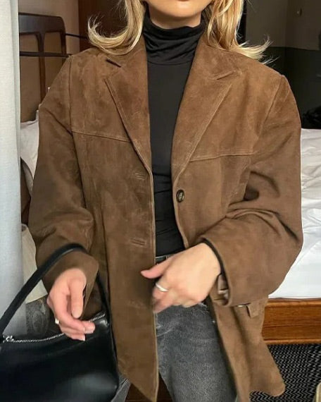 Glam Faux Suede Jacket