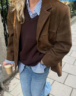 Glam Faux Suede Jacket